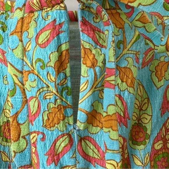 ZARA-PAISLEY Floral Tie Waist Detail Midi Skirt (Size:Small) - Picture 9 of 11